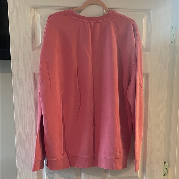 Living Fully Co. Charming Pink Holiday Crew Neck Sweatshirt - Picture 4 of 4